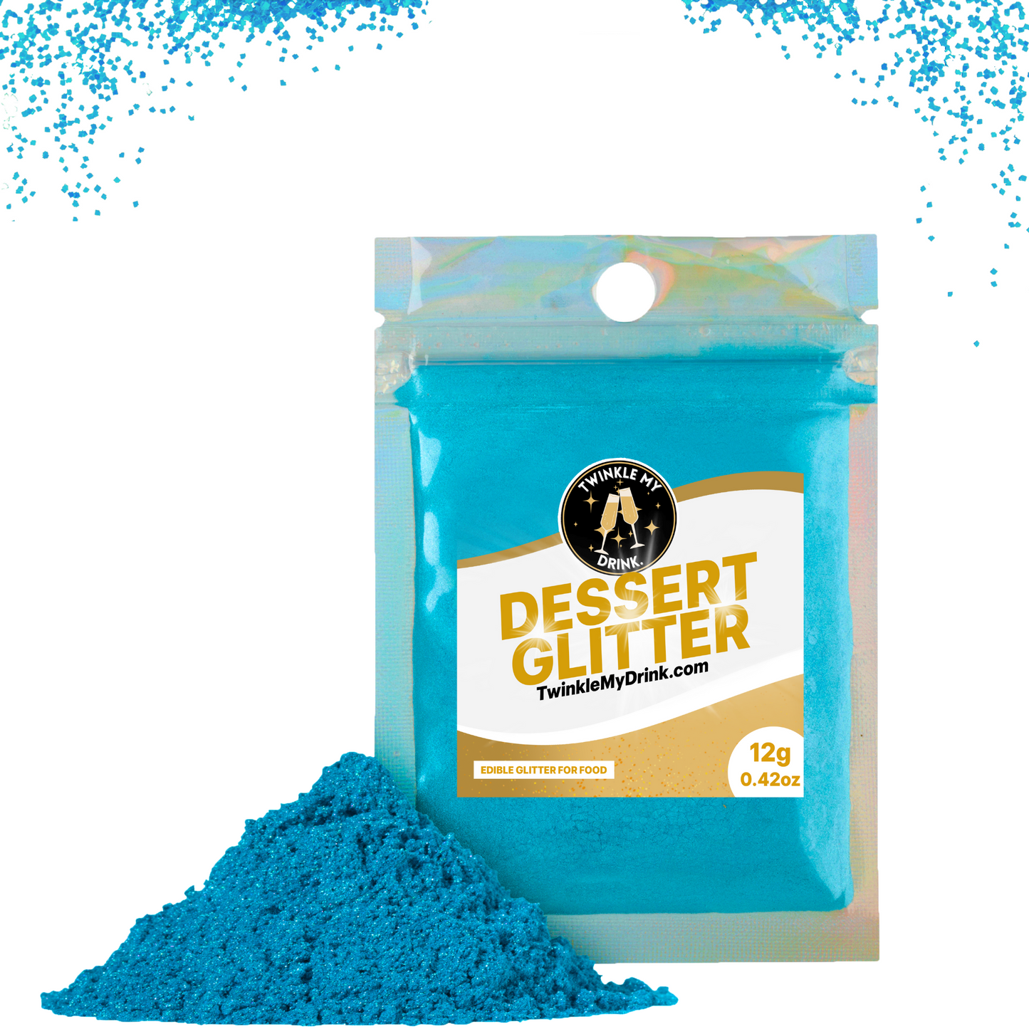 Value Size Blue Edible Glitter