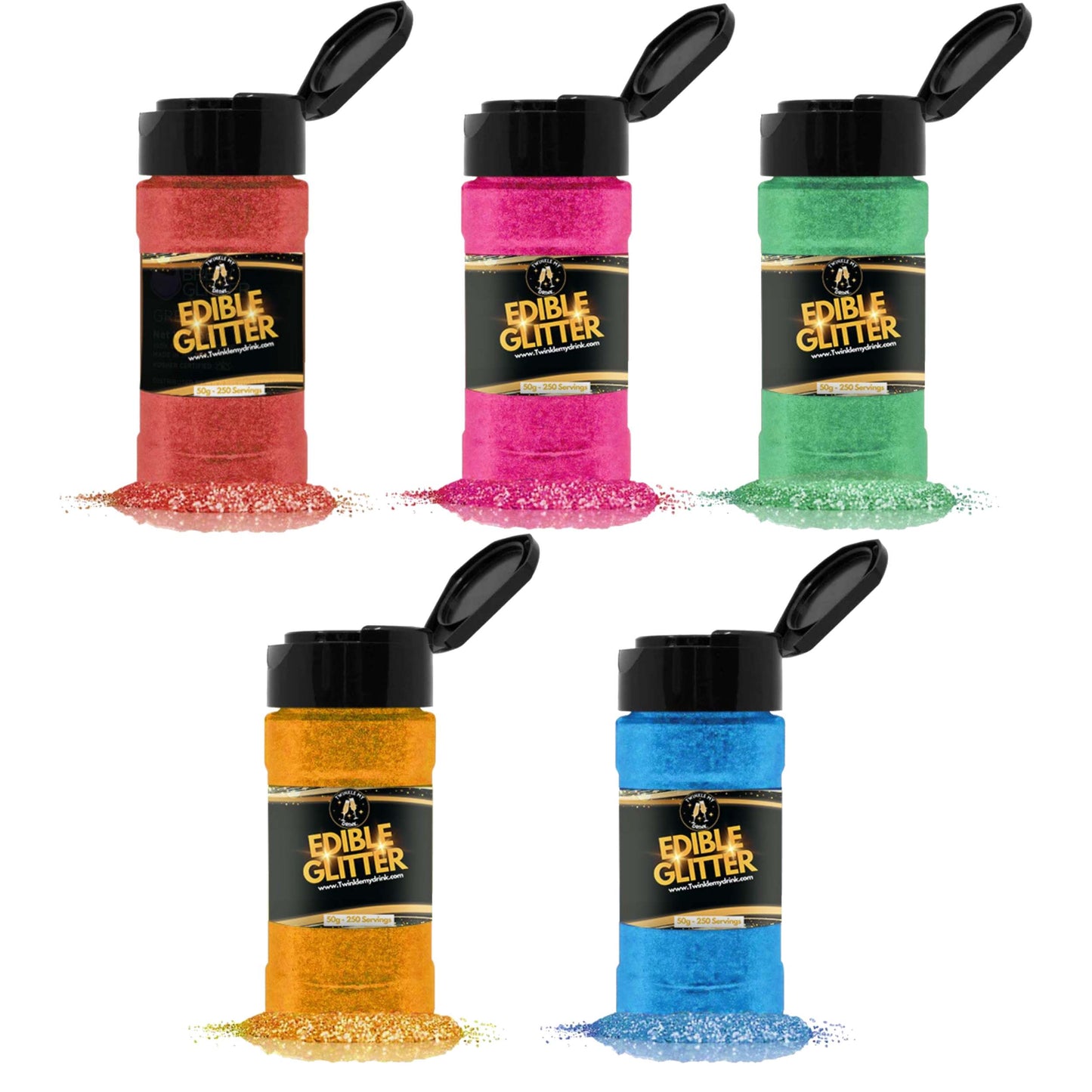 Edible Glitter 50g Multi Bundle