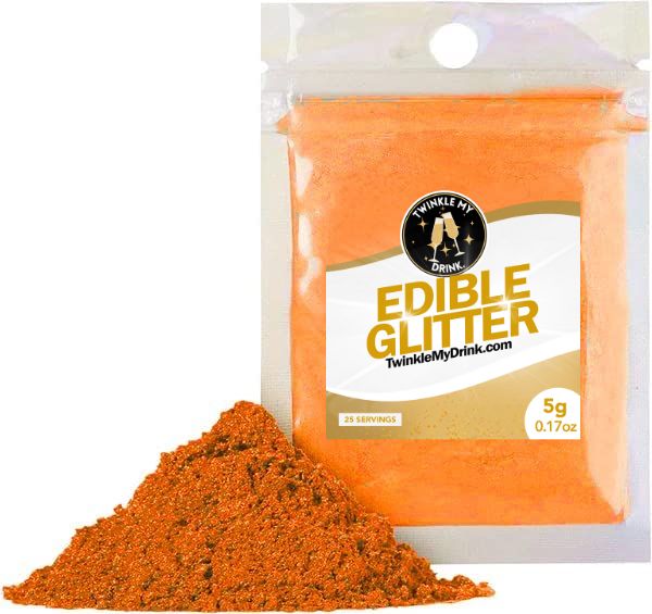 Edible Glitter Warm Orange